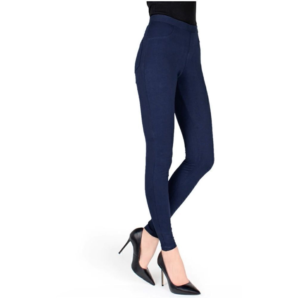 MEMOI
PANTS-STYLE COTTON BLEND LEGGINGS size s/m